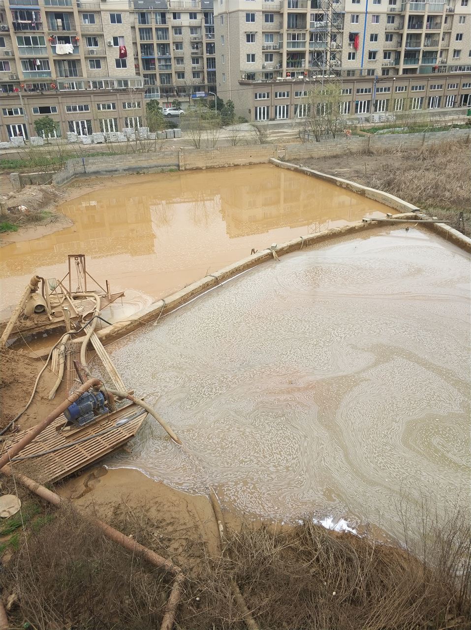 宋洛乡沉淀池淤泥清理-厂区废水池淤泥清淤